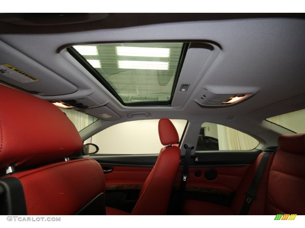 2007 3 Series 328i Coupe - Titanium Silver Metallic / Coral Red/Black photo #27