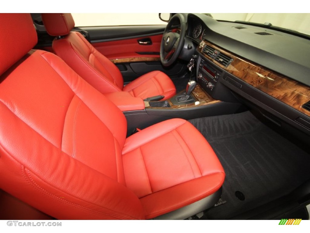 2007 3 Series 328i Coupe - Titanium Silver Metallic / Coral Red/Black photo #30