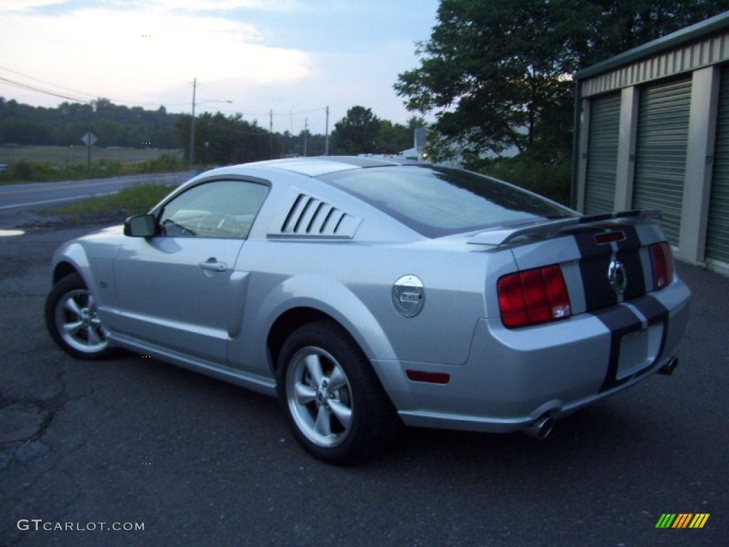 2007 Mustang GT Premium Coupe - Satin Silver Metallic / Dark Charcoal photo #5