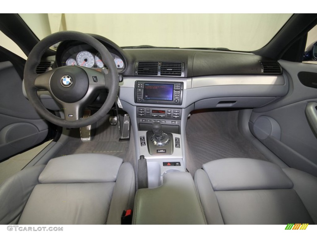 2005 BMW M3 Coupe Grey Dashboard Photo #70494875