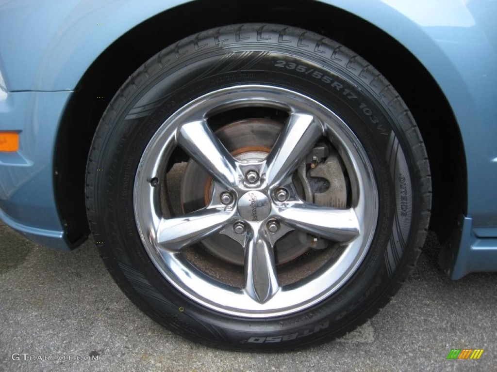 2005 Mustang GT Premium Coupe - Windveil Blue Metallic / Dark Charcoal photo #11