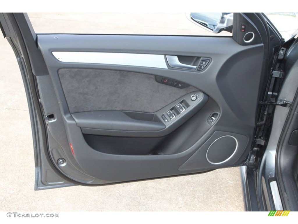 2013 Audi S4 3.0T quattro Sedan Black Door Panel Photo #70495181