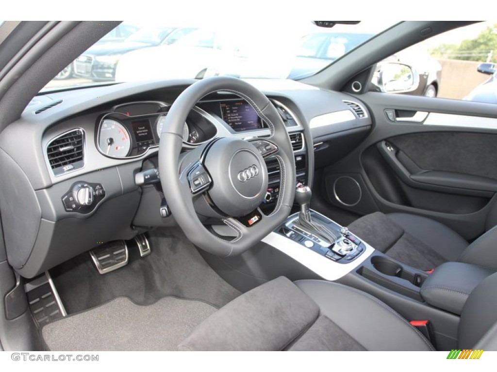 Black Interior 2013 Audi S4 3.0T quattro Sedan Photo #70495190