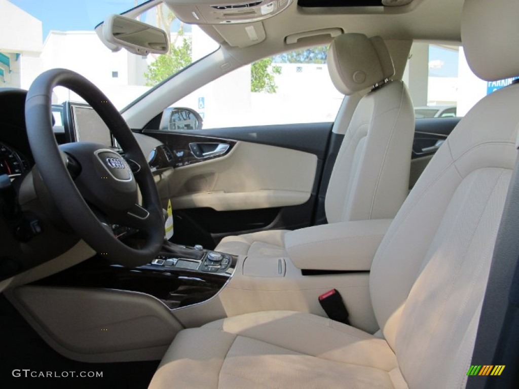 Velvet Beige Interior 2013 Audi A7 3.0T quattro Premium Photo #70496903
