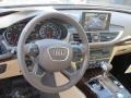 Velvet Beige 2013 Audi A7 3.0T quattro Premium Steering Wheel