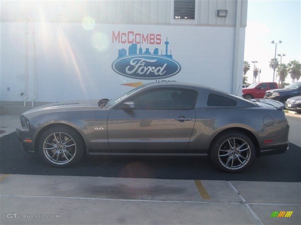 2013 Mustang GT Premium Coupe - Sterling Gray Metallic / Charcoal Black photo #2