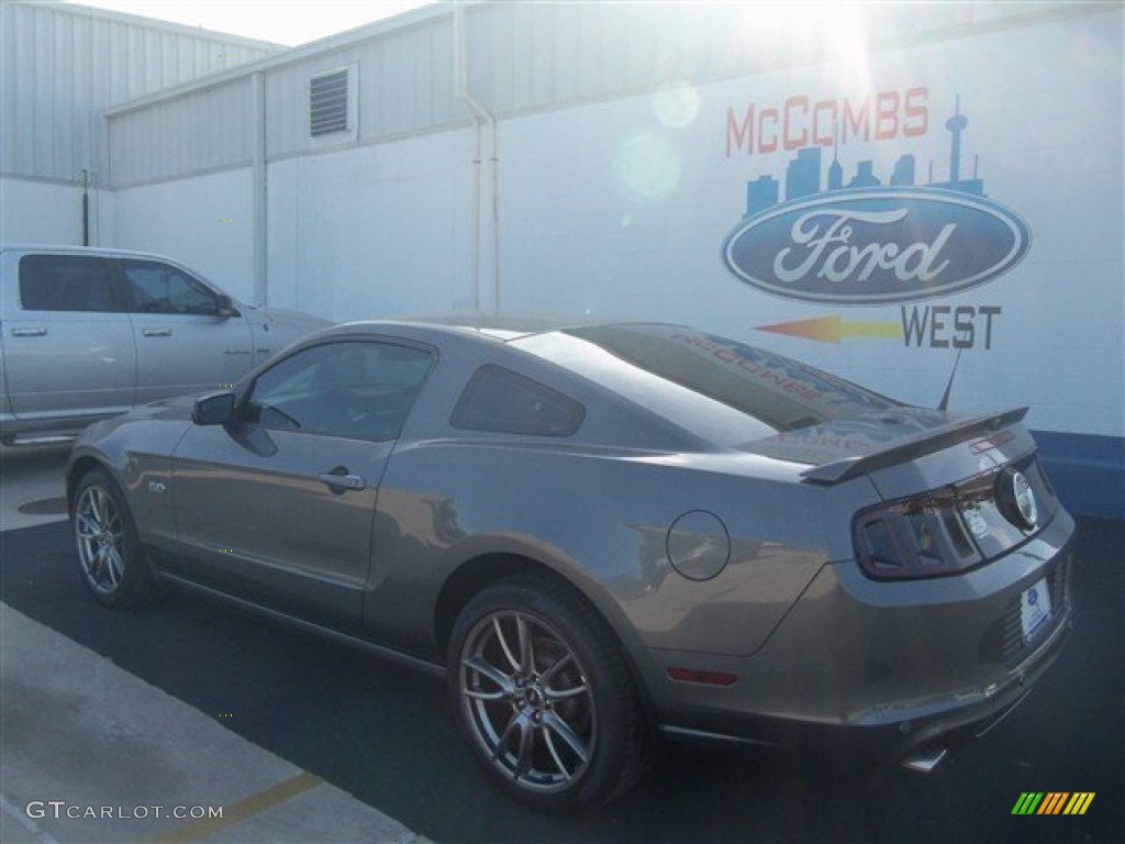 2013 Mustang GT Premium Coupe - Sterling Gray Metallic / Charcoal Black photo #3