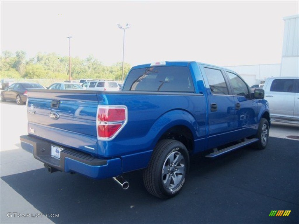 2012 F150 XLT SuperCrew - Blue Flame Metallic / Black photo #6