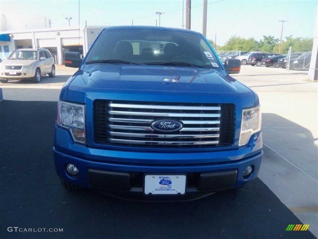 2012 F150 XLT SuperCrew - Blue Flame Metallic / Black photo #9