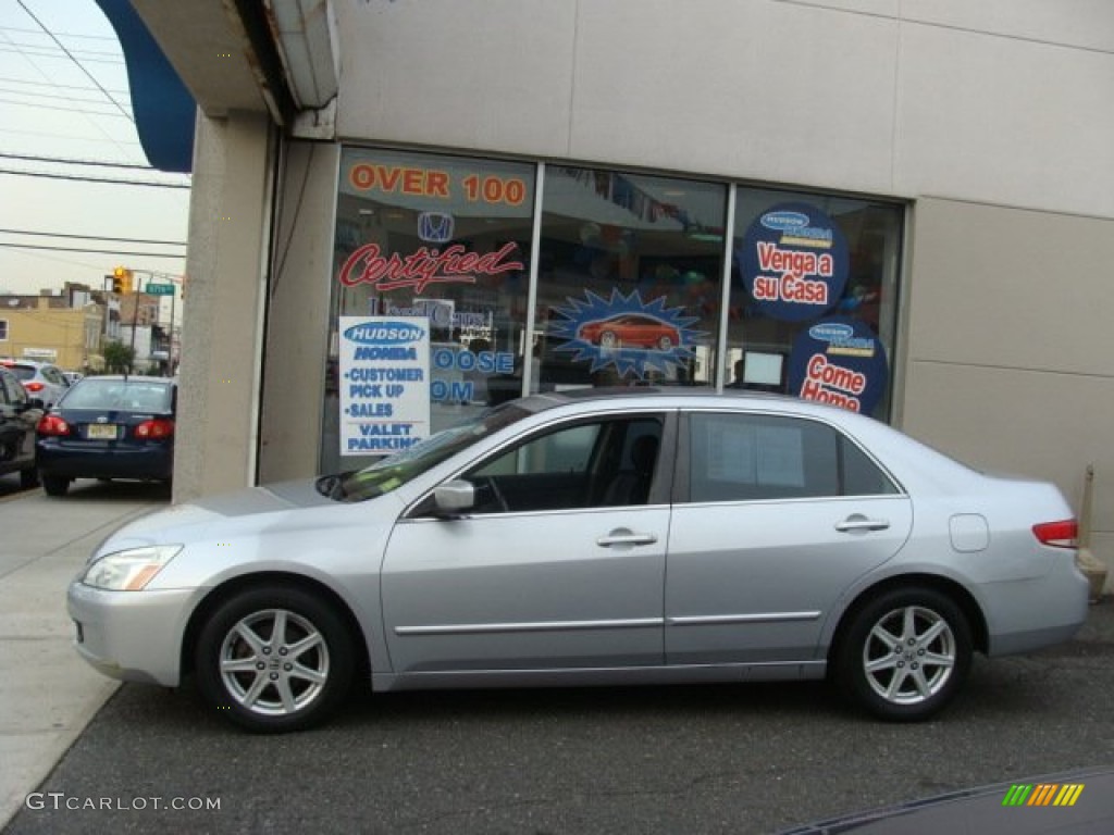 2003 Accord EX V6 Sedan - Satin Silver Metallic / Black photo #3