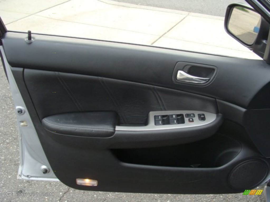 2003 Accord EX V6 Sedan - Satin Silver Metallic / Black photo #6