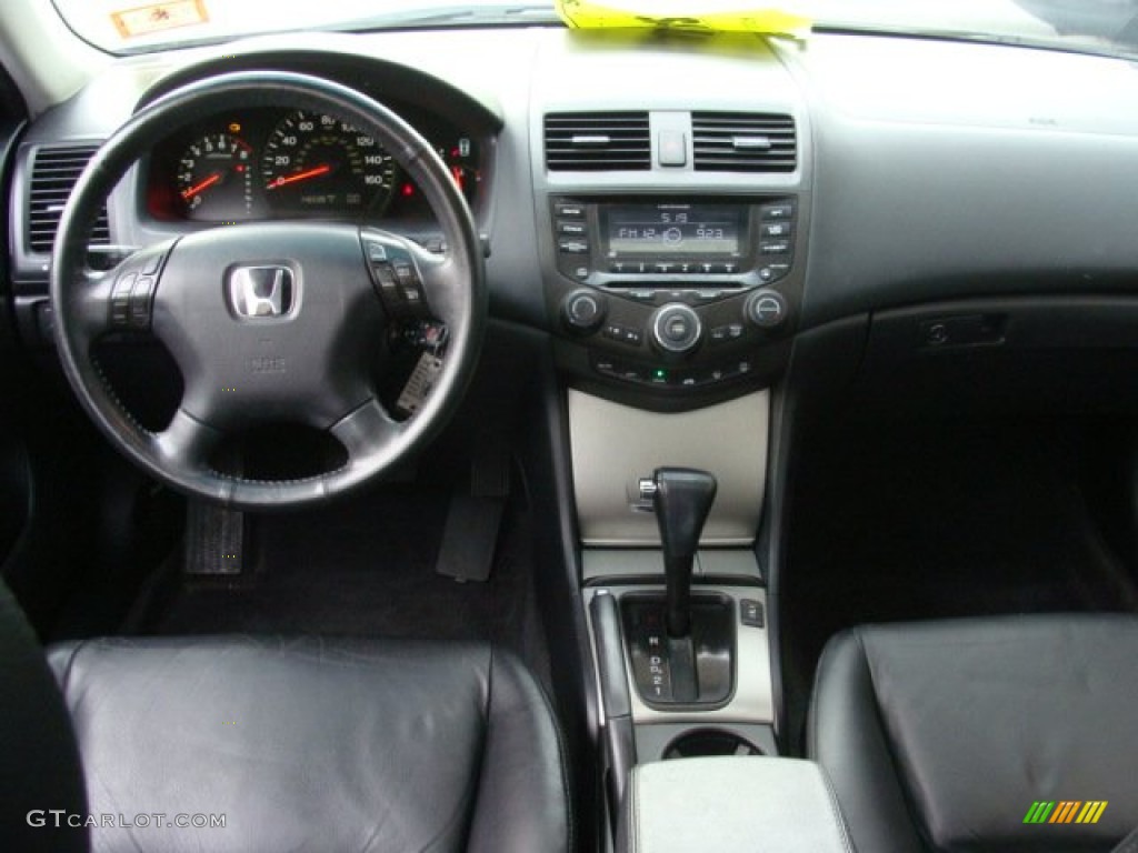 2003 Accord EX V6 Sedan - Satin Silver Metallic / Black photo #9