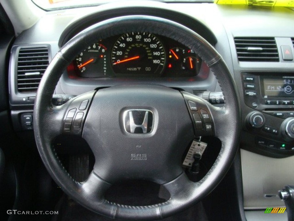 2003 Accord EX V6 Sedan - Satin Silver Metallic / Black photo #10
