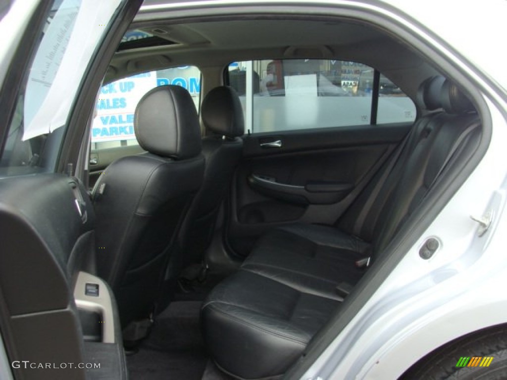 2003 Accord EX V6 Sedan - Satin Silver Metallic / Black photo #14