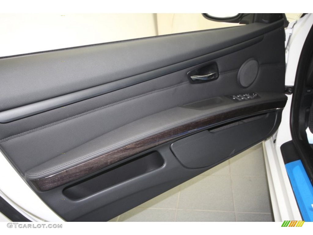 2013 BMW 3 Series 335i Convertible Black Door Panel Photo #70498325