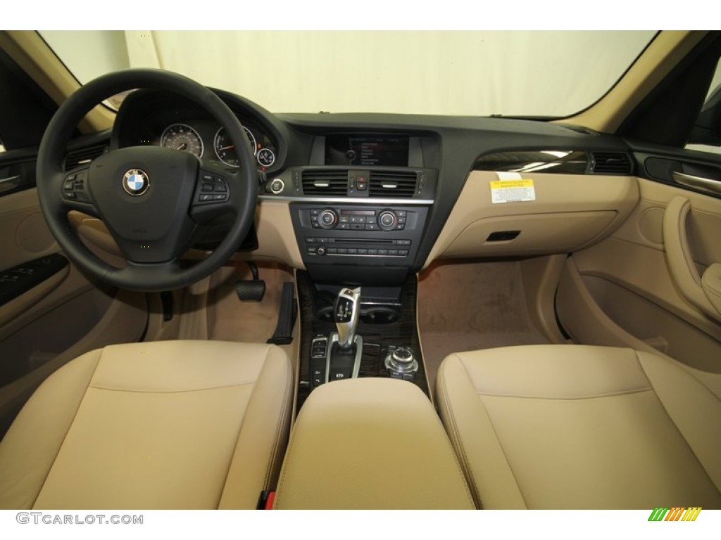2013 X3 xDrive 28i - Black Sapphire Metallic / Sand Beige photo #4