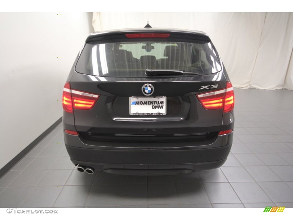 2013 X3 xDrive 28i - Black Sapphire Metallic / Sand Beige photo #9