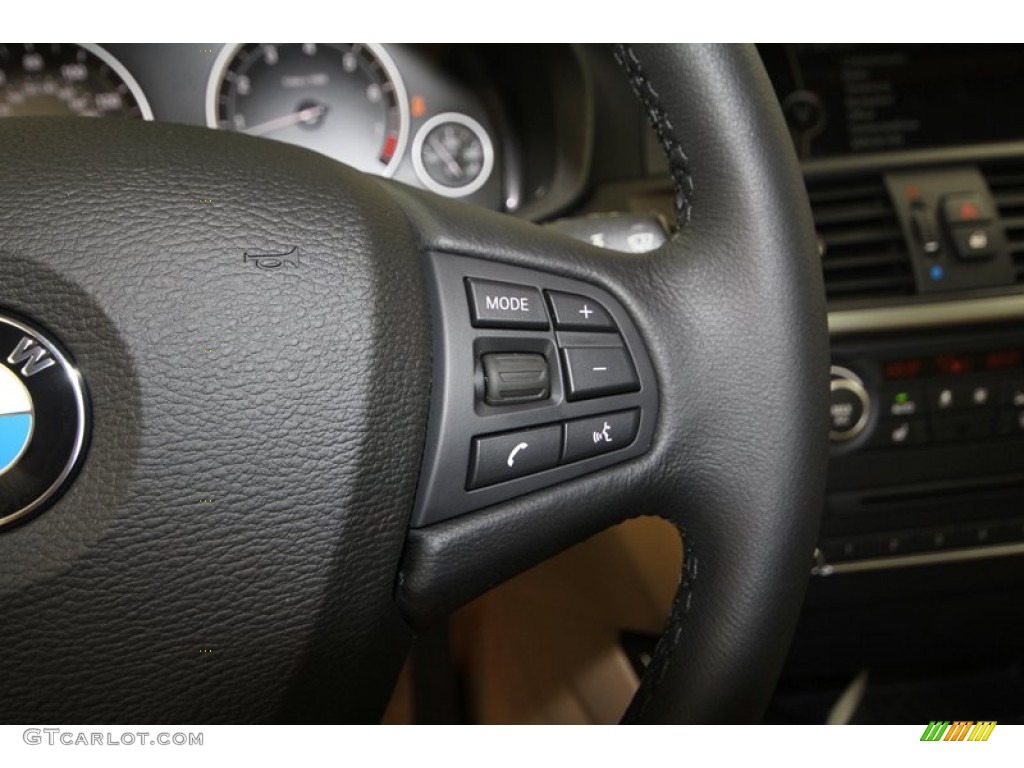 2013 X3 xDrive 28i - Black Sapphire Metallic / Sand Beige photo #22