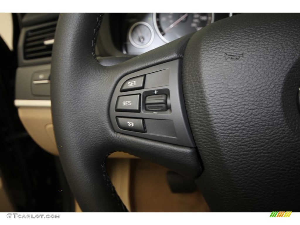 2013 X3 xDrive 28i - Black Sapphire Metallic / Sand Beige photo #23