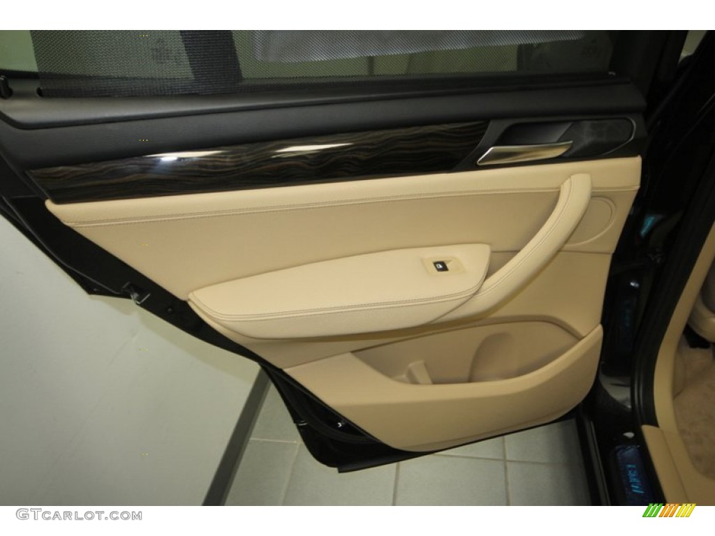 2013 X3 xDrive 28i - Black Sapphire Metallic / Sand Beige photo #25