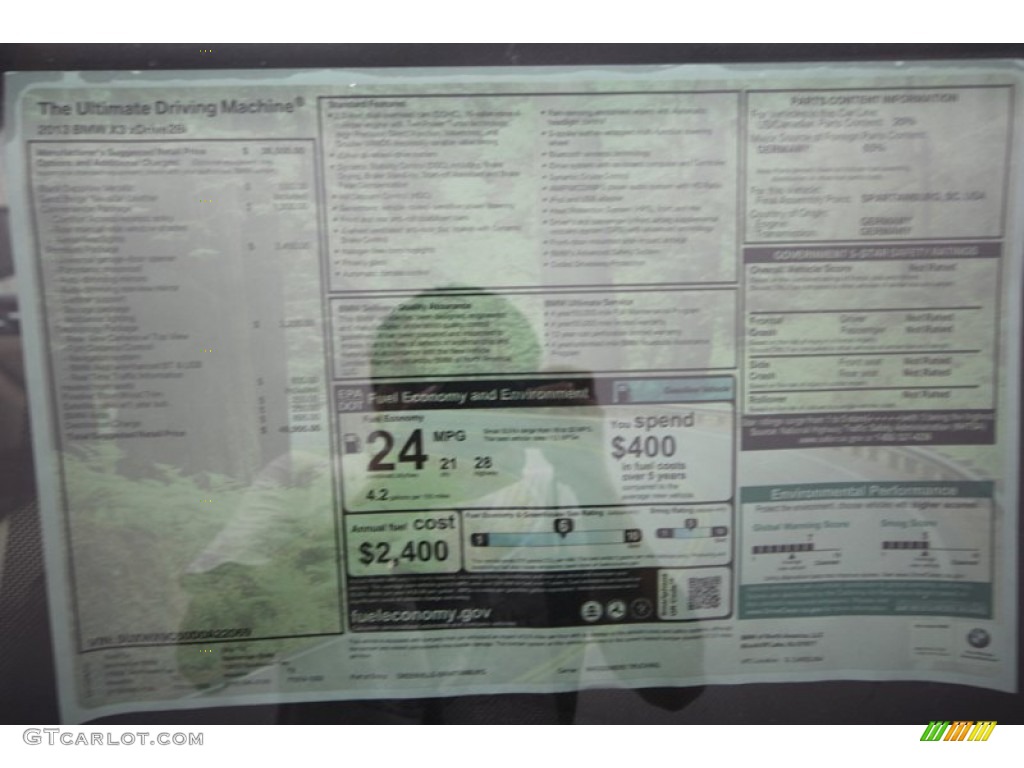 2013 X3 xDrive 28i - Black Sapphire Metallic / Sand Beige photo #28