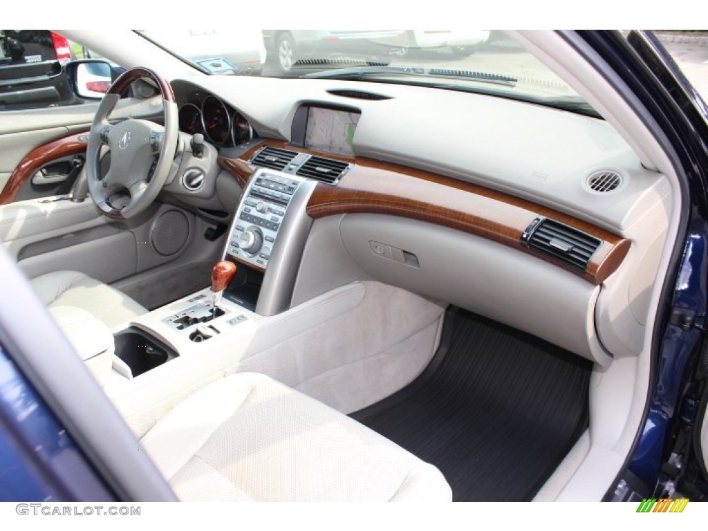2005 Acura RL 3.5 AWD Sedan Taupe Dashboard Photo #70499225