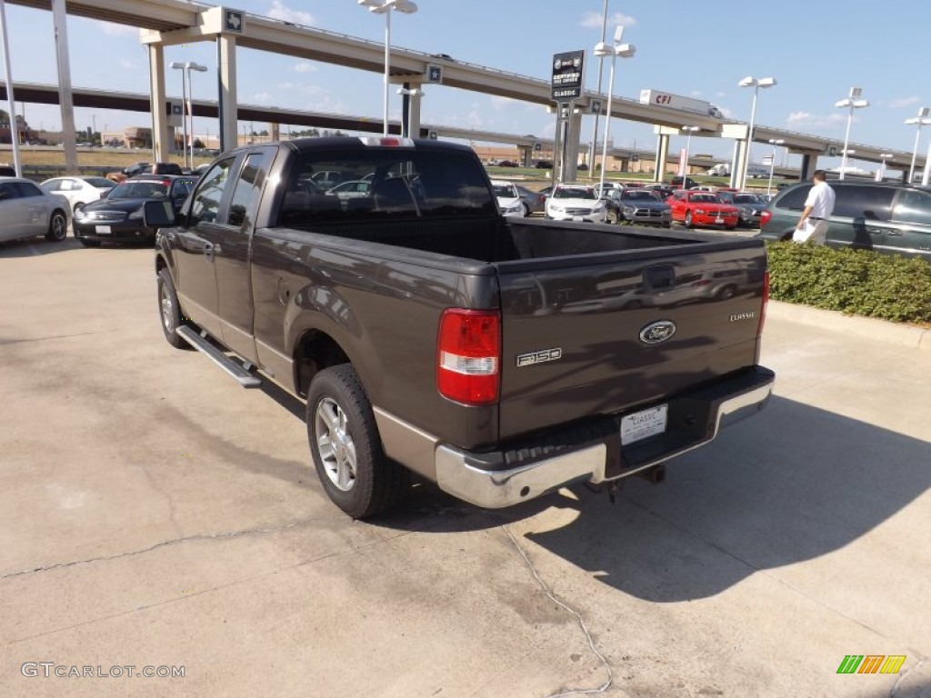 2005 F150 XLT SuperCab - Dark Stone Metallic / Tan photo #3