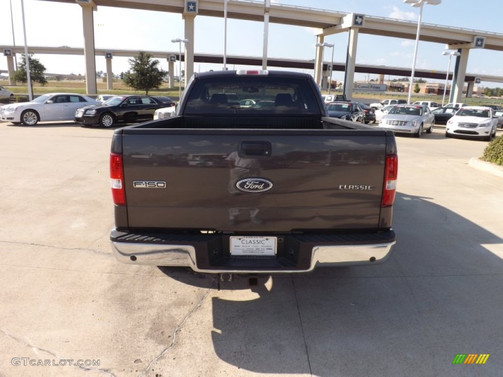 2005 F150 XLT SuperCab - Dark Stone Metallic / Tan photo #4