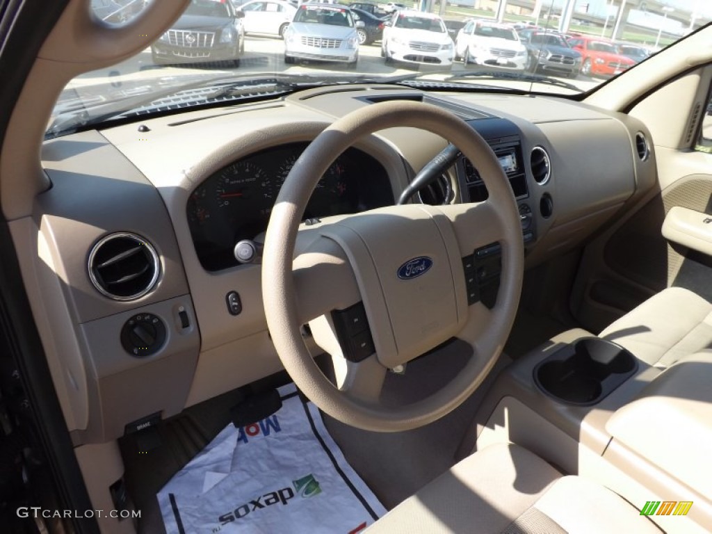 2005 F150 XLT SuperCab - Dark Stone Metallic / Tan photo #10