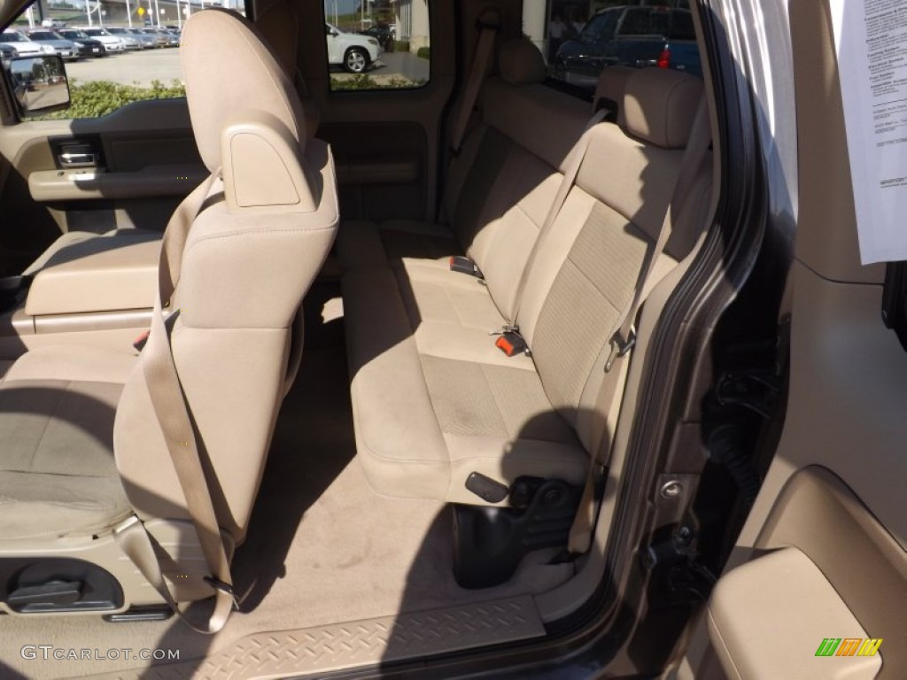 2005 F150 XLT SuperCab - Dark Stone Metallic / Tan photo #14