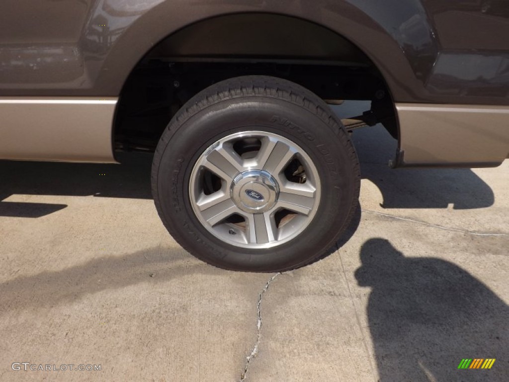 2005 F150 XLT SuperCab - Dark Stone Metallic / Tan photo #18