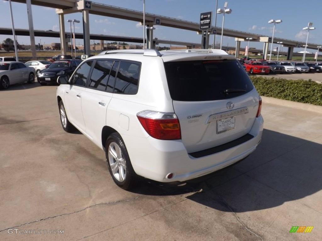 2009 Highlander Limited - Blizzard White Pearl / Sand Beige photo #3