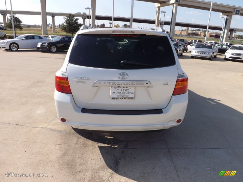 2009 Highlander Limited - Blizzard White Pearl / Sand Beige photo #4