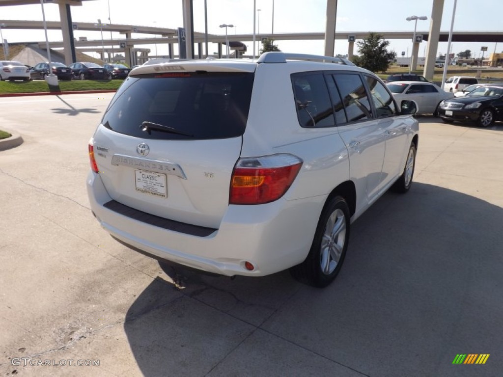 2009 Highlander Limited - Blizzard White Pearl / Sand Beige photo #5