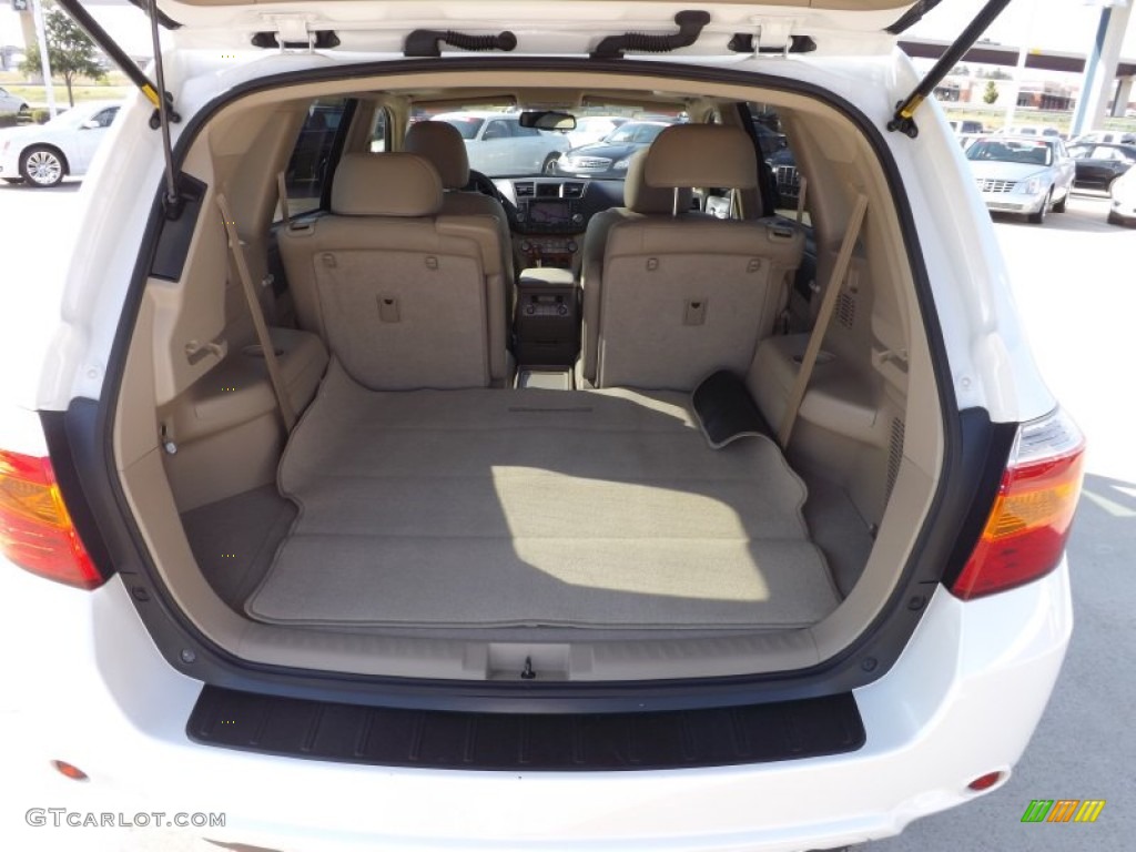 2009 Highlander Limited - Blizzard White Pearl / Sand Beige photo #20