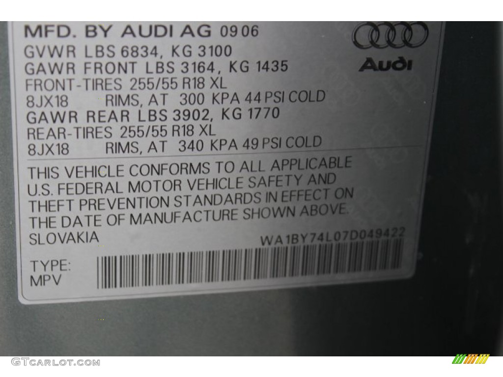 2007 Q7 3.6 Premium quattro - Sycamore Green Metallic / Cardamom Beige photo #32