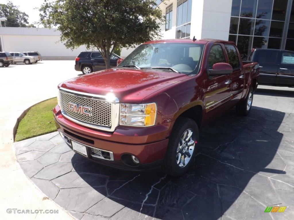 2013 Sierra 1500 Denali Crew Cab - Sonoma Red Metallic / Cocoa/Light Cashmere photo #1