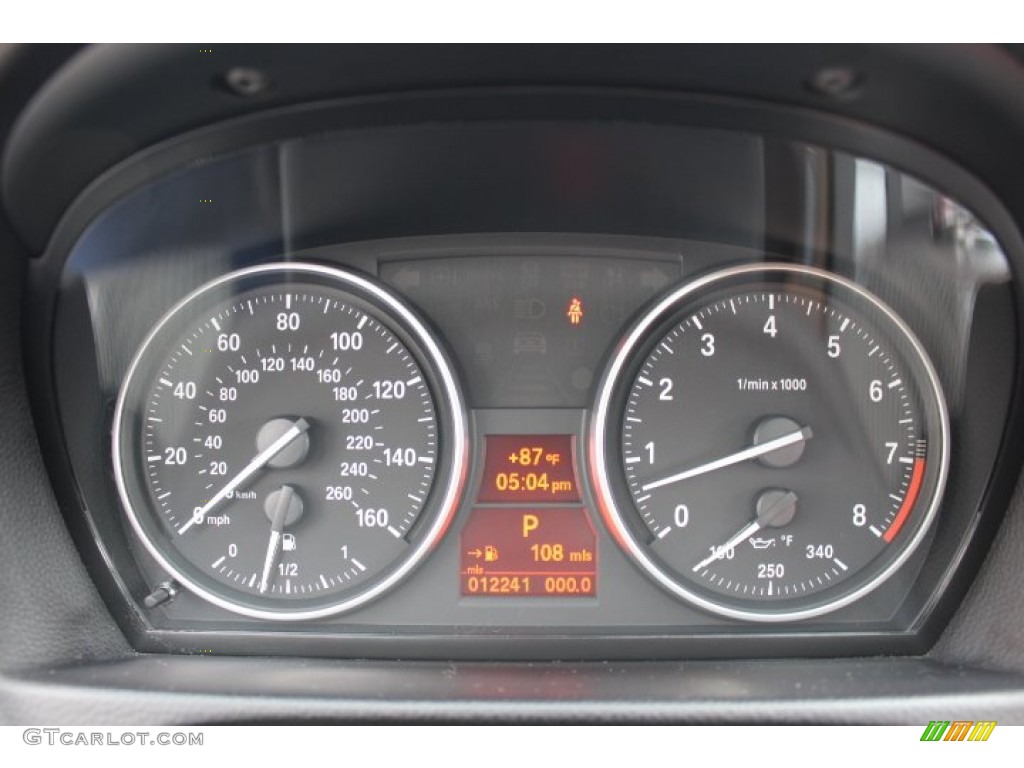 2012 BMW 3 Series 335i xDrive Coupe Gauges Photo #70502315