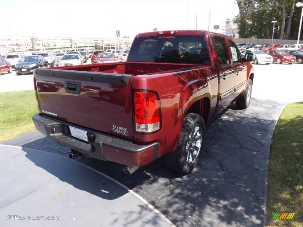2013 Sierra 1500 Denali Crew Cab - Sonoma Red Metallic / Cocoa/Light Cashmere photo #5