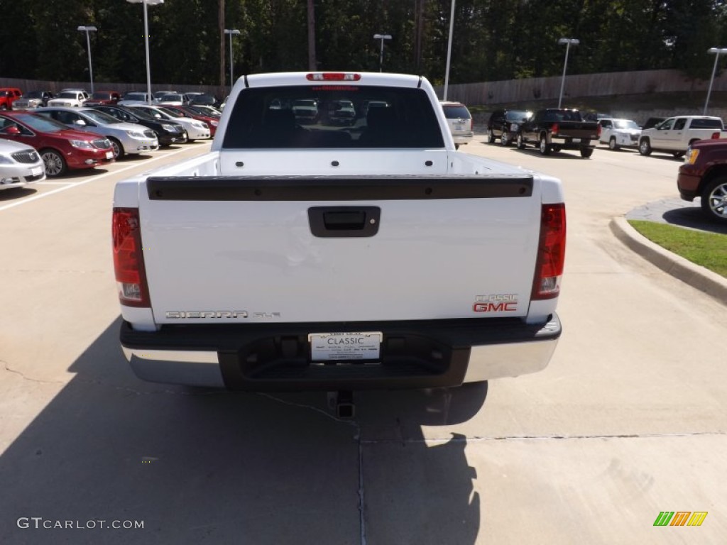 2013 Sierra 1500 SLE Crew Cab - Summit White / Ebony photo #4