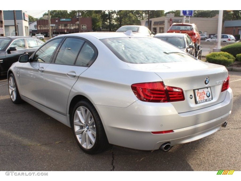 2012 5 Series 535i Sedan - Titanium Silver Metallic / Black photo #7