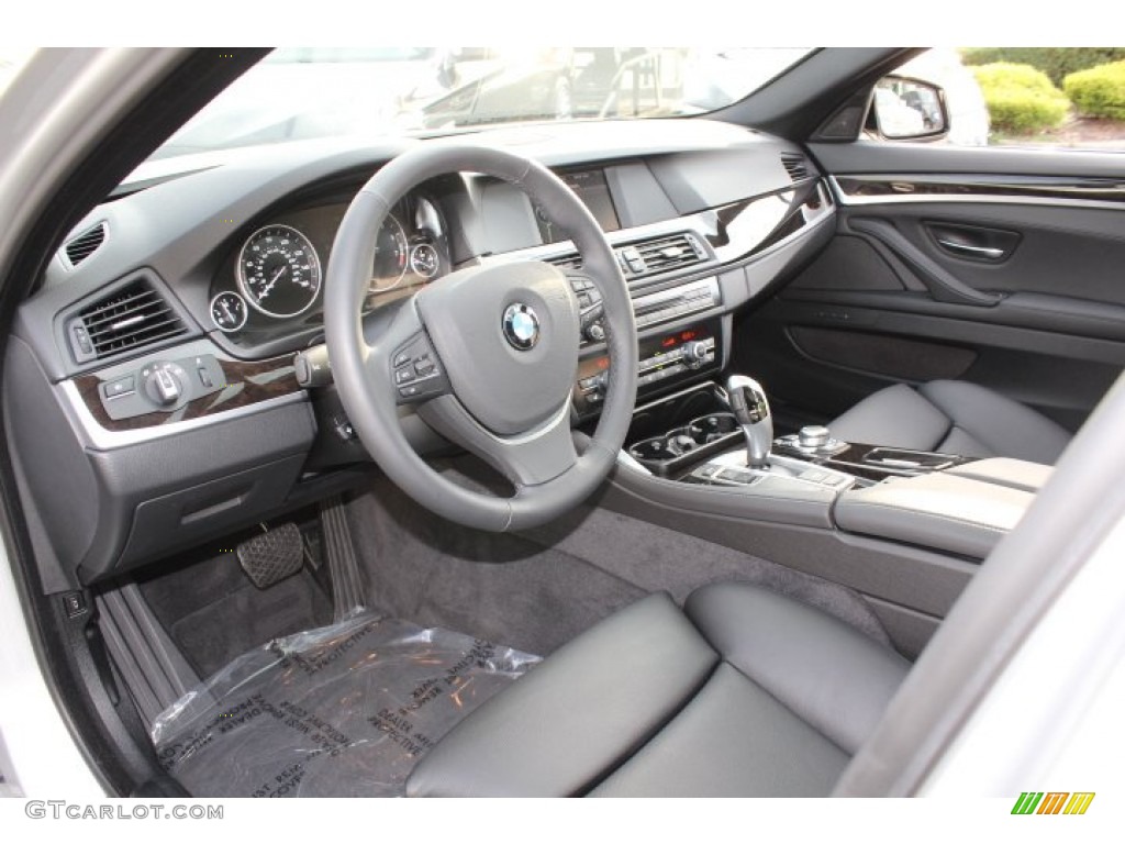 Black Interior 2012 BMW 5 Series 535i Sedan Photo #70502816