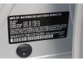 354: Titanium Silver Metallic 2012 BMW 5 Series 535i Sedan Color Code
