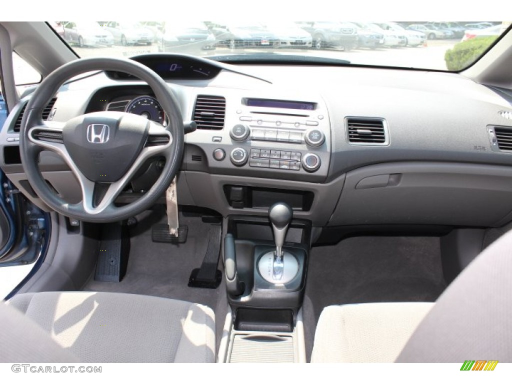 2010 Civic DX-VP Sedan - Atomic Blue Metallic / Gray photo #12