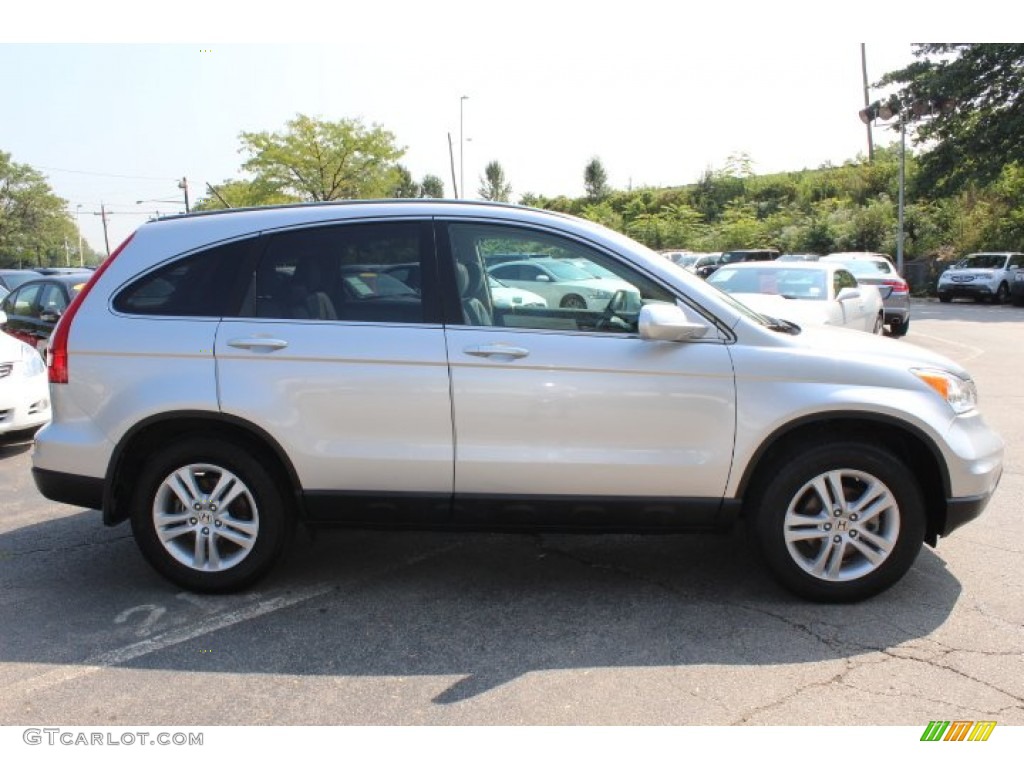 2010 CR-V EX-L AWD - Alabaster Silver Metallic / Gray photo #4