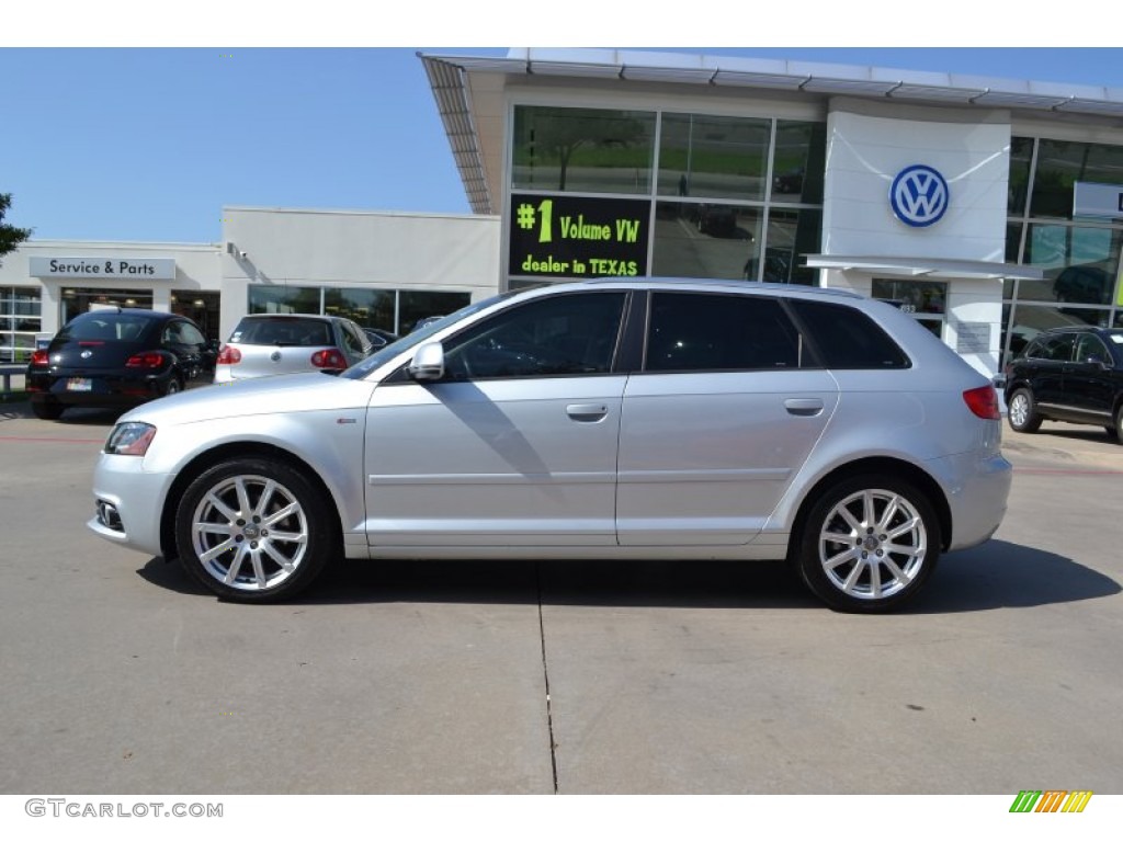 Ice Silver Metallic 2010 Audi A3 2.0 TDI Exterior Photo #70506215