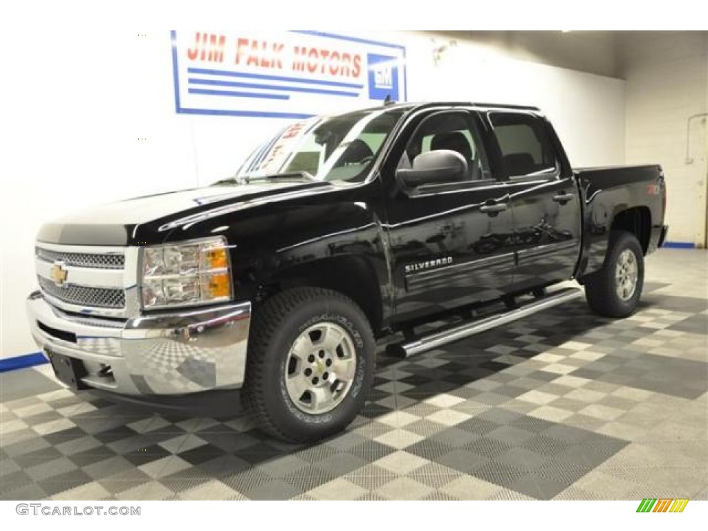 2013 Silverado 1500 LT Crew Cab 4x4 - Black / Ebony photo #1