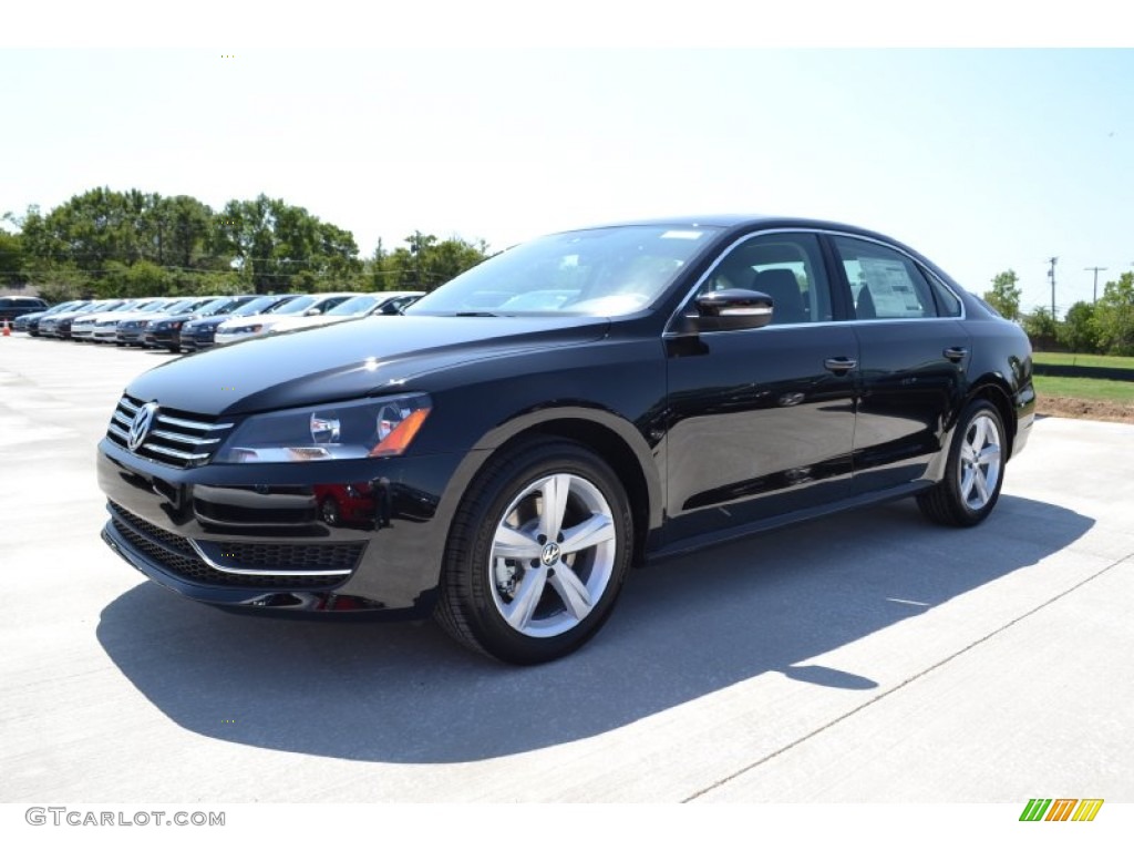 2013 Passat 2.5L SE - Black / Titan Black photo #1