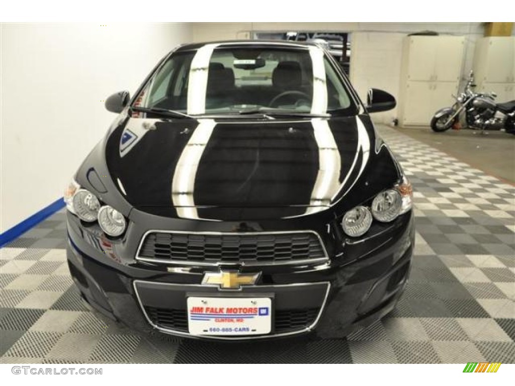 2012 Sonic LT Sedan - Black / Jet Black/Dark Titanium photo #4