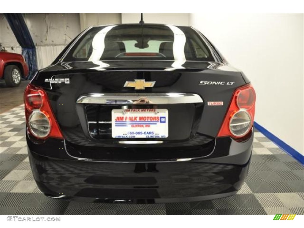 2012 Sonic LT Sedan - Black / Jet Black/Dark Titanium photo #5